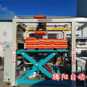 大米高位碼垛機(jī)處理雙線碼垛工作節(jié)約人工成本